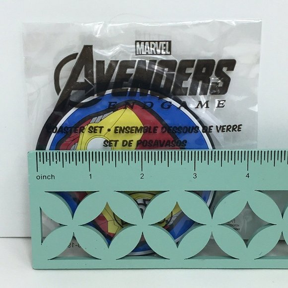 Funko Marvel Avengers Endgame Coaster Set Iron Man And Thanos End Game New - Picture 6 of 12